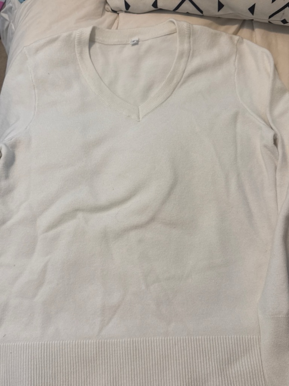 & Other Stories White V-Neck Camisole-style Tank
